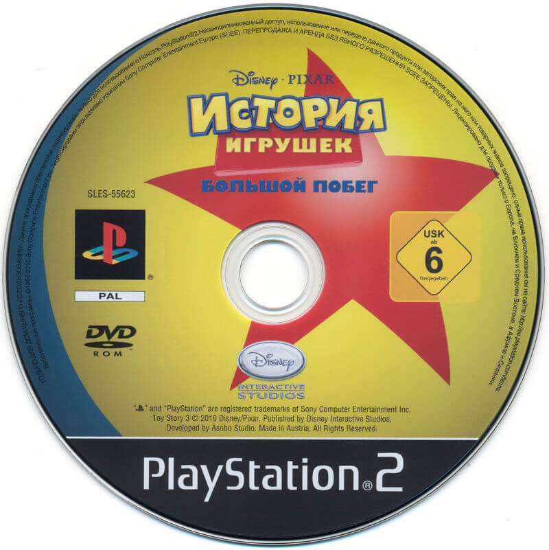 Лицензионный диск Toy Story 3 The Video Game для PlayStation 2